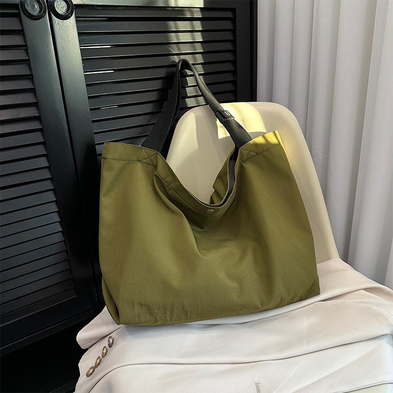 Large Capacity Canvas Tote Bag Women Street Style Casual Shopping Handbag