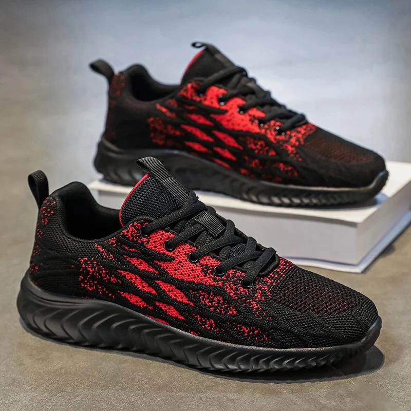 YRZL Men Shoes Mesh Sneakers Men Sneaker Casual Mens Shoe Tenis Trainer Breathable Sports Shoes Fashion Running Shoes for Men