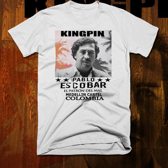 

Hip Hop t-shirt Pablo Escobar Cartel Mob Boss Street Hustle mobbin Gangster 4XL