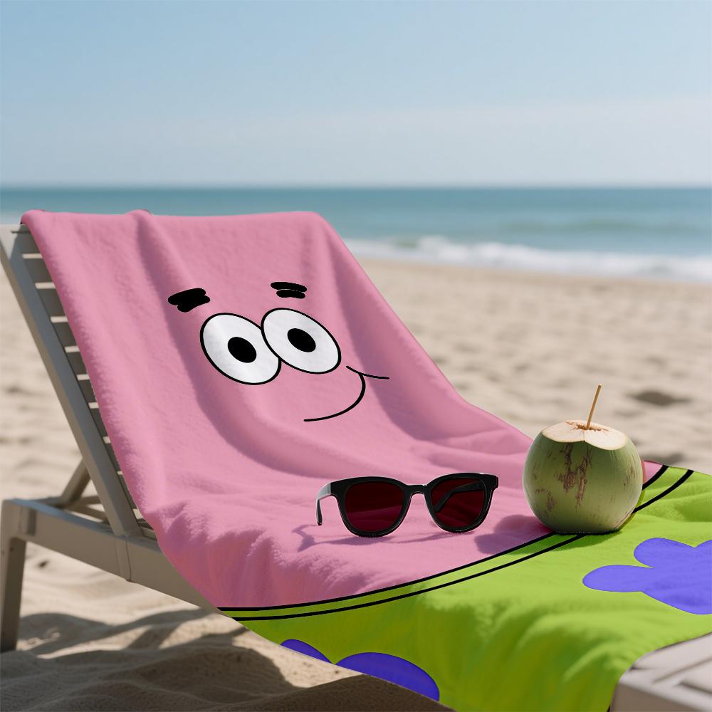 SpongeBob and Patrick Star Quick Drying Bath Towel Microfiber beach towel light weight swimming camping yoga beach out