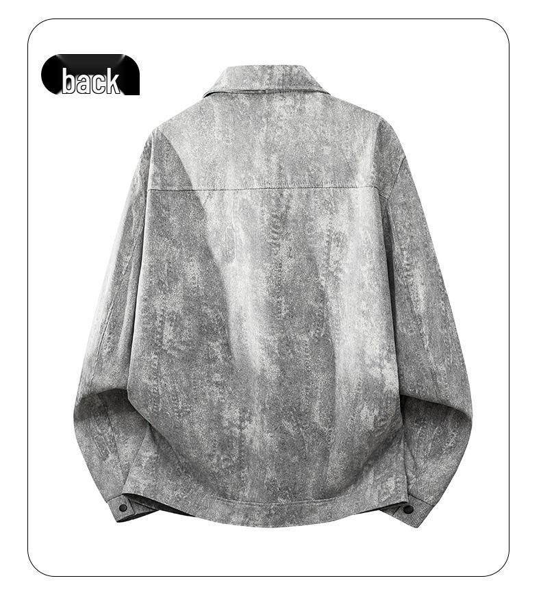 Men's Tie-Dye Spring/Autumn Casual Street Style Jacket