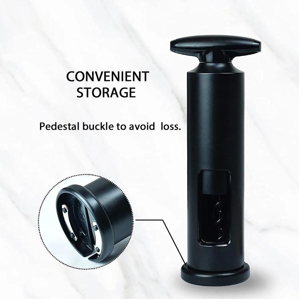 AIKARO - Self Pulling Corkscrew Wine Bottle Opener with Tin Foil Cutter