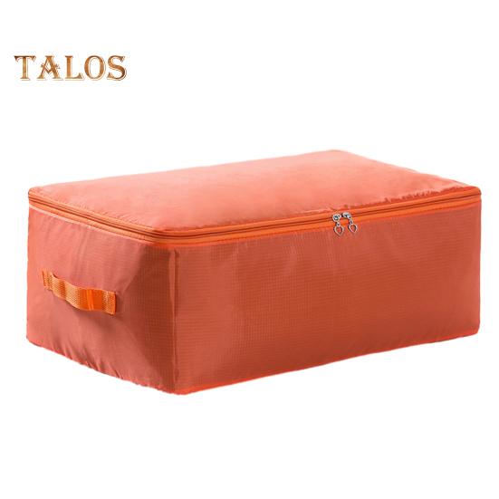 Quilt Storage Bag with 2-Way Zipper Blankets Clothing Organizer Bag Space-saving Moving Bag for