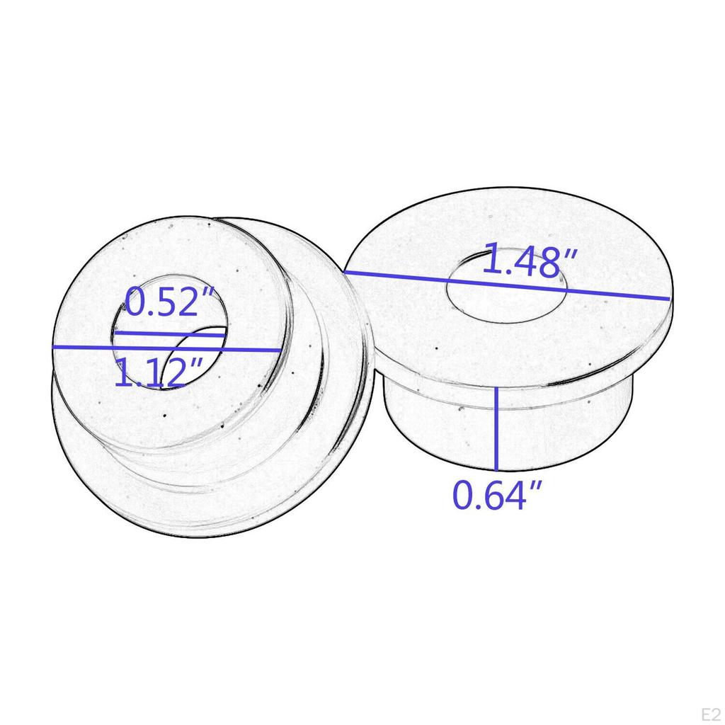 Motorcycle Handlebar Riser Bushings Kit for Sportster Deuce Models - Easy Installation And Sleek