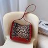 Elegant Pu Leather Leopard Pattern Small Handbag For Women In Trendy Colors Ideal For Daily Use
