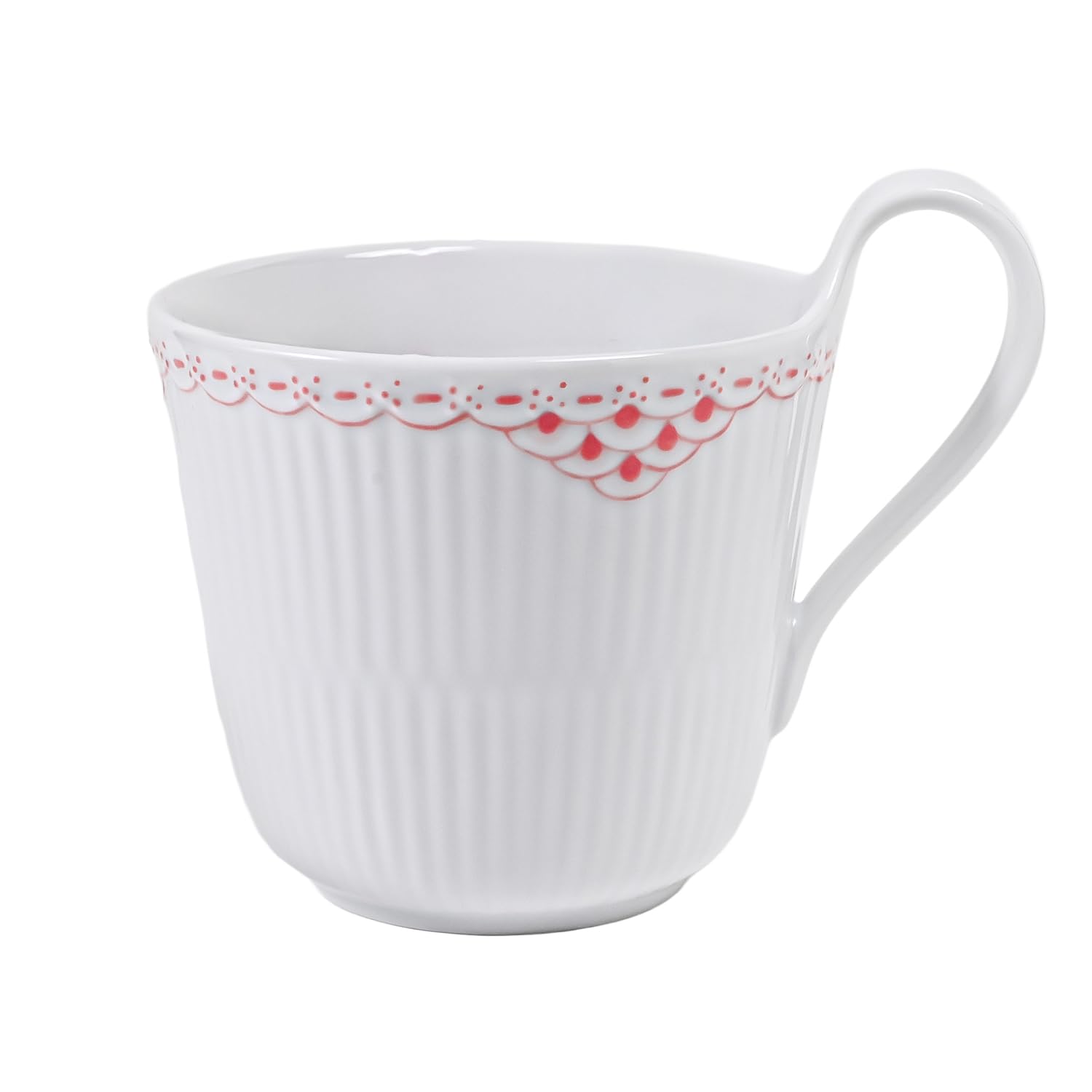 

Royal Copenhagen Coral Fluted Lace Mug with High Handle, 330ml, 2531090 (1068784) Western-style Tableware [Parallel Import]
