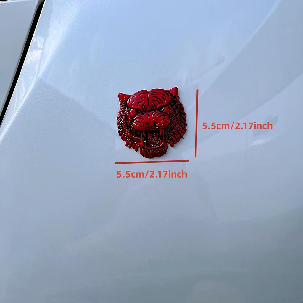 Car Emblem Modification Metal Panther Head Side Emblem Waterproof and Sunproof Creative and Tail Emblem Car Body Decoration Sticker with