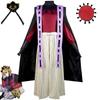 Demon Doma Douma Cosplay Costume Set with Wig And Fan for Men Women Kimetsu No Yaiba Halloween Anime Kimono Outfit