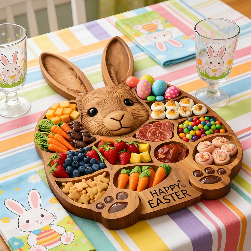Handmade Dog Face Cooked Food Platter, The Perfect Holiday Gift For Family And Friends