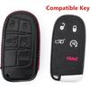 Leather 3 4 5 Buttons Smart Key Fob Case Cover for Jeep Cherokee Compass
