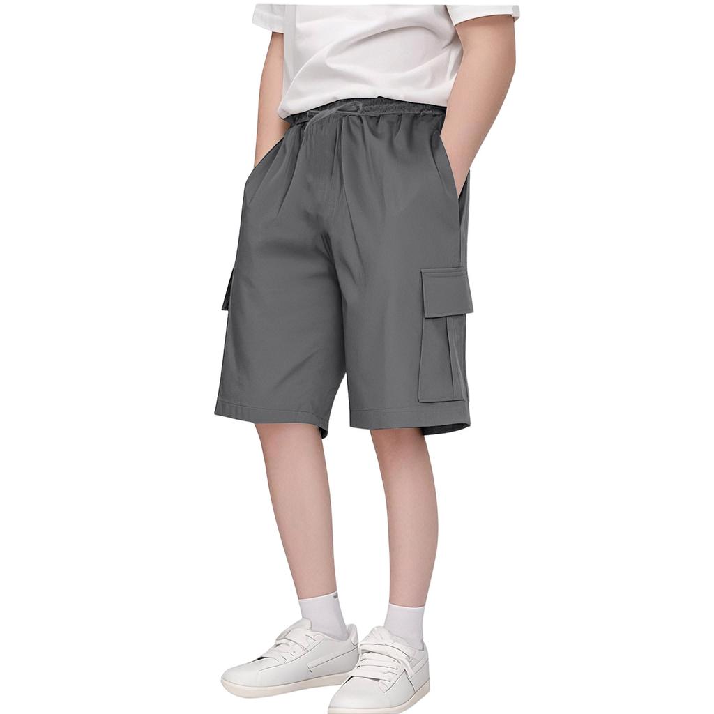 Boys And Girls Knee Length Shorts Kids Lightweight Casual Loose Outdoor Cargo Sports Pants
