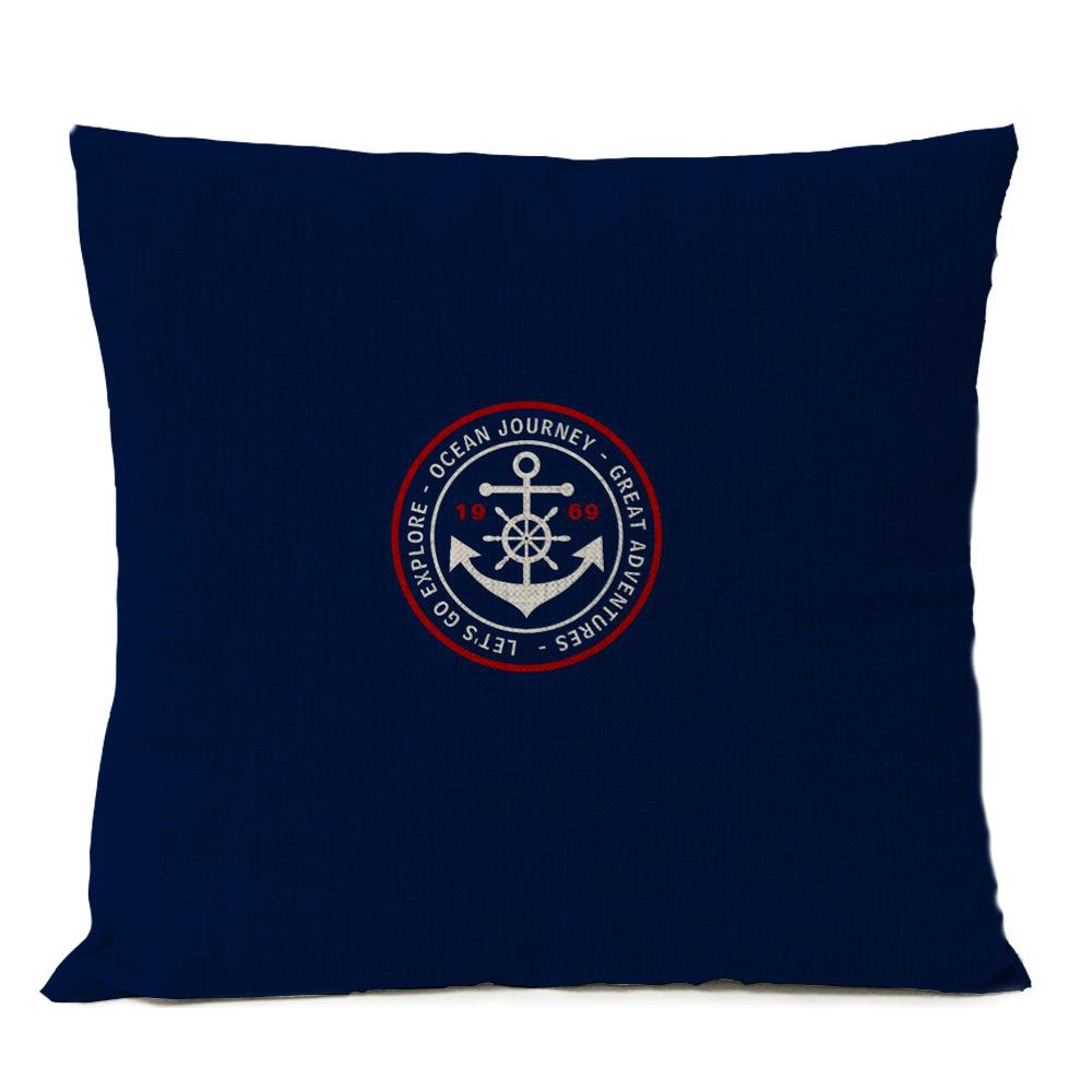Nautical Linen Pillow Nordic Home Decoration Model Room Nautical Style