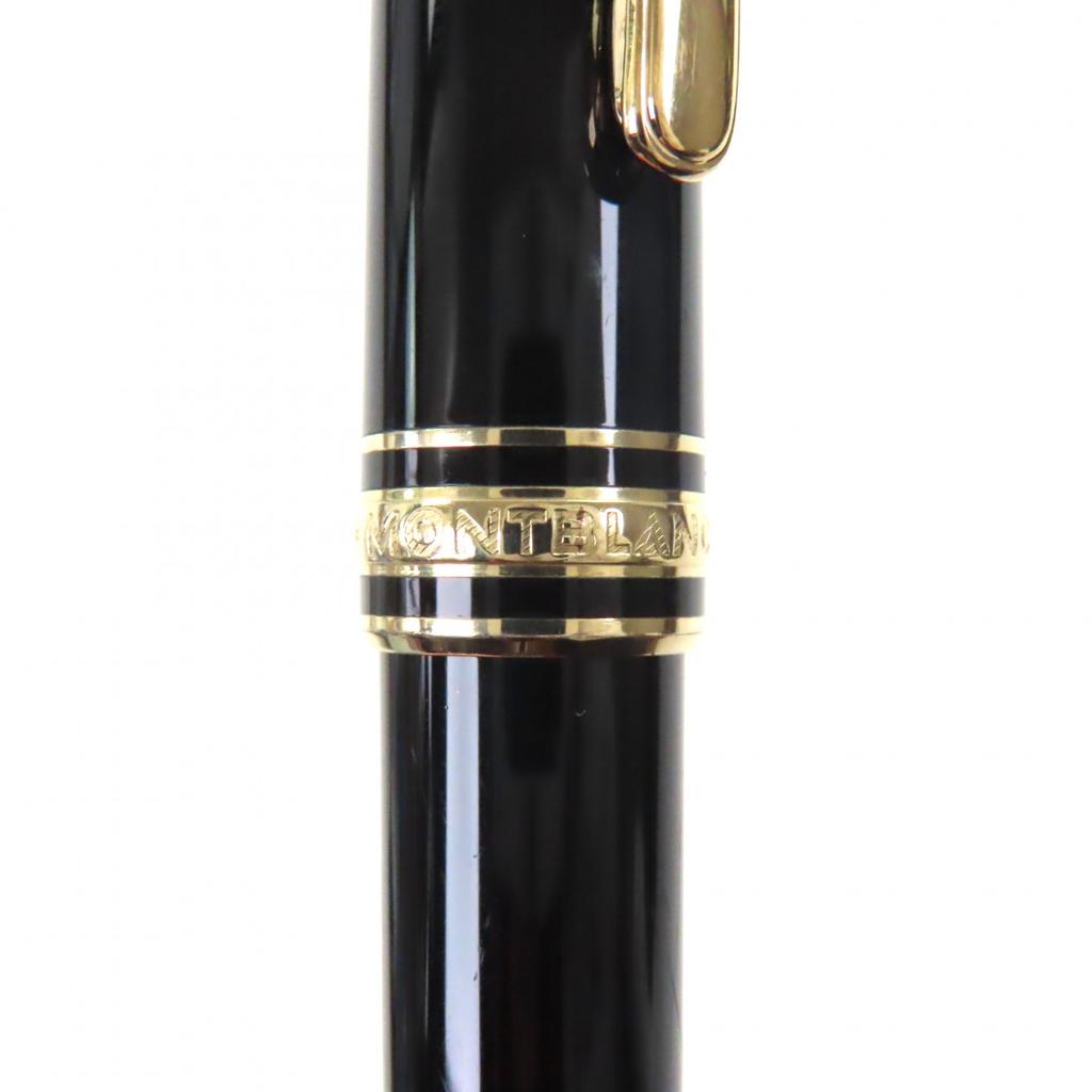 Great MONTBLANC fountain pen Meisterstück Classic white star black 14K mens Used
