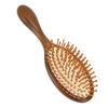 Air Cushion Comb Wooden Handle Detangling Hair Brush Scalp Massage Comb with Cleaning Brush