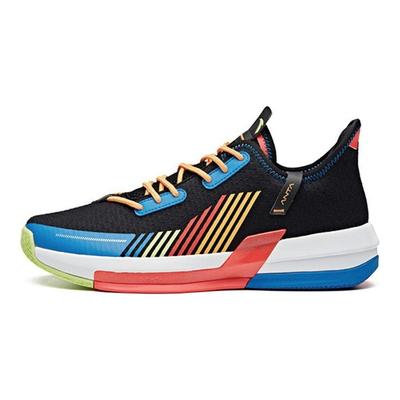 Serie Basket Laser Antiscivolo Assorbimento Urti Resistente all'Usura Scarpe da Basket Retro Basse Uomo sneaker Nero Blu 112011607-7
