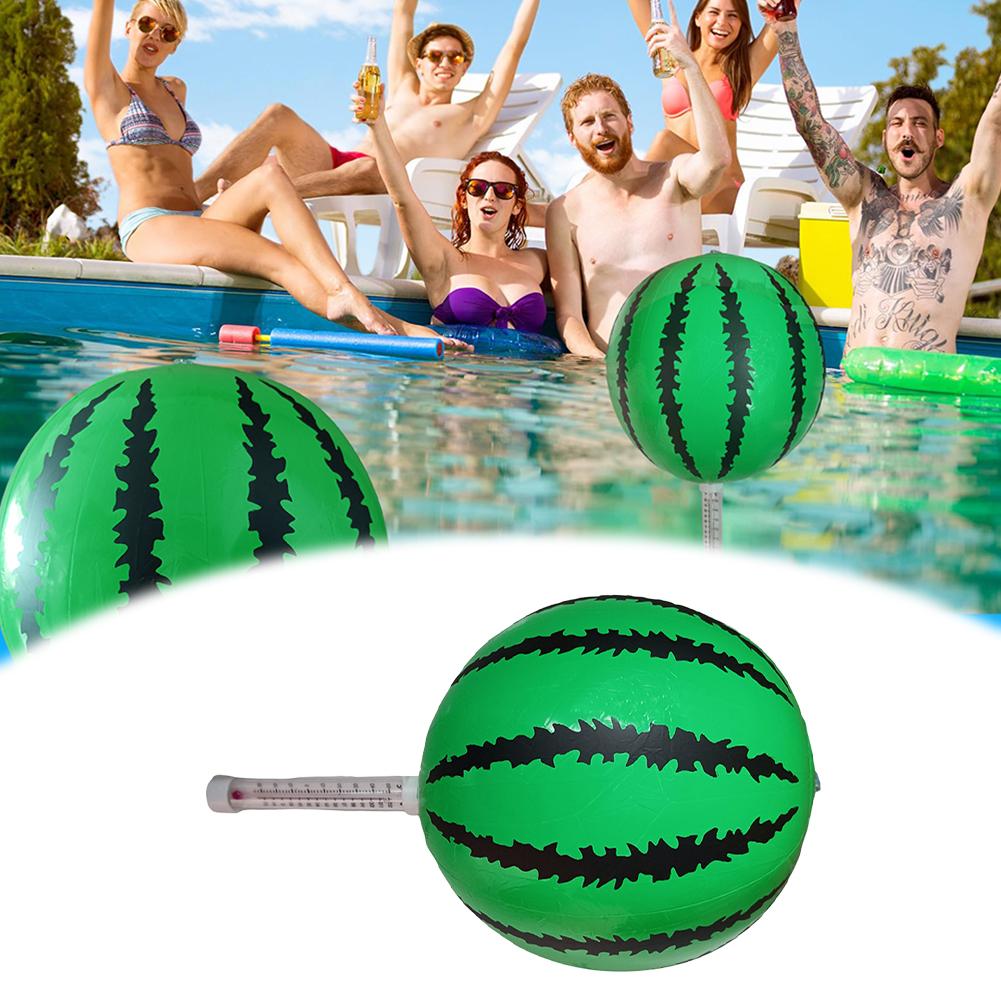 (Wassermelone) Schwimmbadthermometer PVC Pooltemperaturthermometer für Eisbadewanne Fischbecken Teich Whirlpool für Schwimmbad