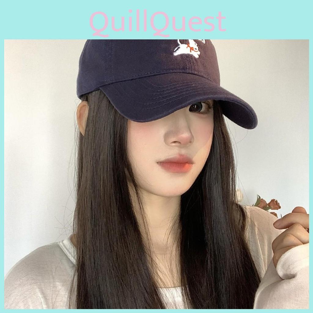 Casual Unisex Baseball Cap With Delightful Embroidered Dog Pattern Spring For