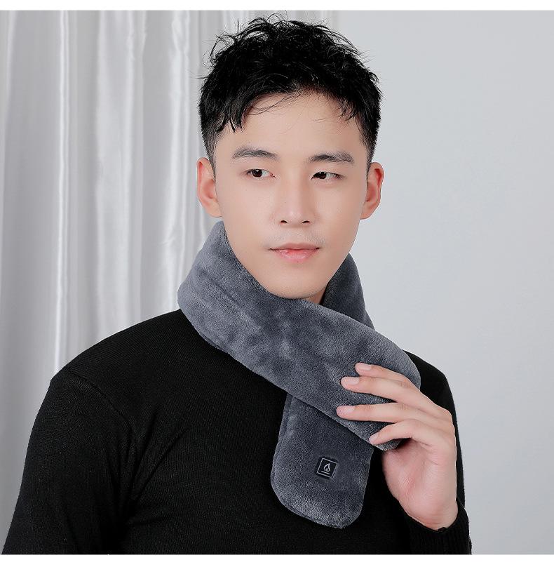 Unisex USB Heated Neck Scarf with Neck Protection & Hot Compress