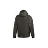 Adidas Puffer Jackets Men's Olive Brown Hooded Moderate GH4602