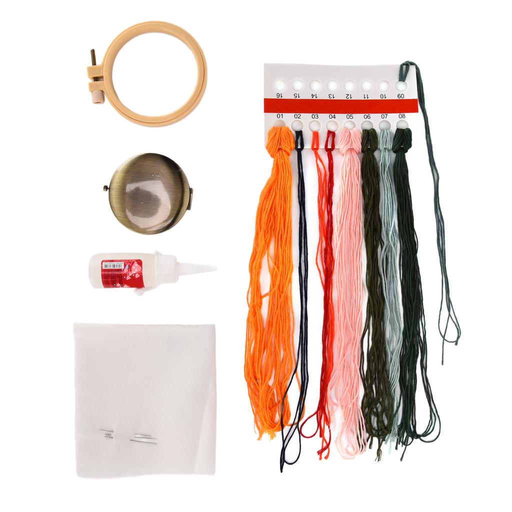 Printed Embroidery Mirror Love Sprout Pattern Classic Fashion Beautiful DIY Embroidery Kits