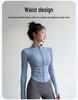 Women's Slim-Fit Fleece-Lined Running Jacket - Autumn/Winter 2025 Yoga & Fitness Long Sleeve.