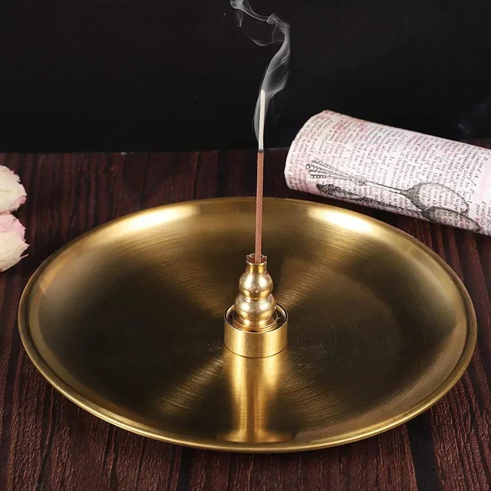 

3 In 1 Round Incense Burner 9 Hole Incense Holder Incense Stick Plate Tray Palo Santo Holder Sage Holder For Mediation Yoga China Mainland