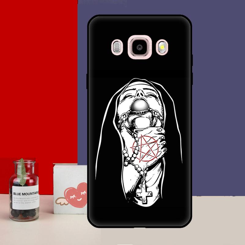 Satan Satanic Nun Case For Samsung Galaxy J3 J5 J7 2017 J1 A3 A5 2016 J4 J6 Plus A6 A8 A7 A9 J8 2018 Cover