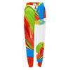 Women's Gigital Color Printing Casual Sports Pants Loose Drawstring Trousers