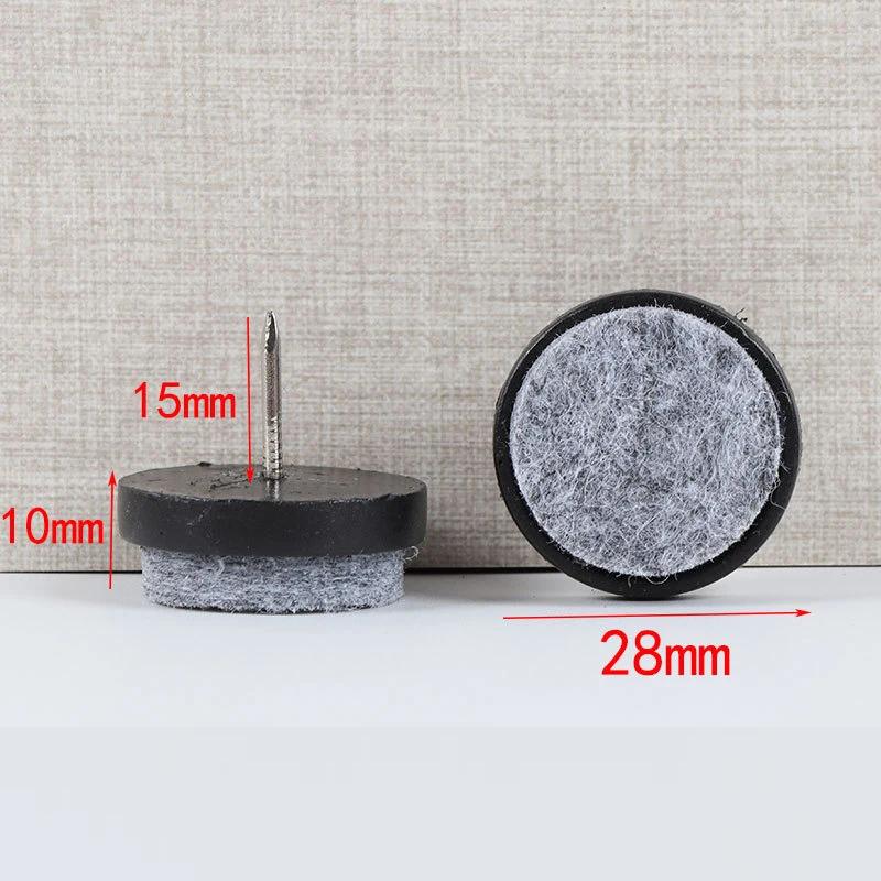 Home Floor Protection Tables, Chairs, Sofas, Foot Mats, Silent Pads, 20 Pieces Of Furniture Foot Mats,14-28Mm Circular Felt Pads