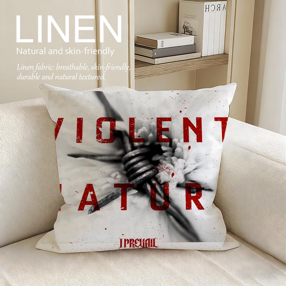

Music I Prevail Cushion Cover Pillowcase Set Pcs x x Breathable Washable Sofa Cushion Cover 30X30cm