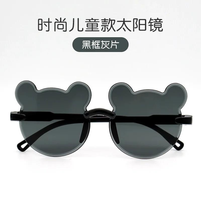 Bear Shape Children Glasses Kids Sun Sunglasses Trendy Girls Cartoon Eyeglasses Shades Boys Cartoon Sunglasses Lentes