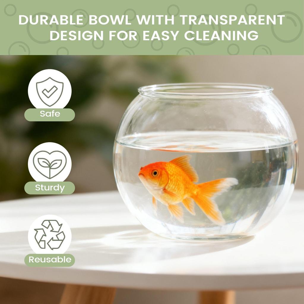 Mini Goldfishs Bowl, Decorative Aquarium, Desktop Transparent Landscape Fish Tank, Ornamental Turtle Tank, For Home Decor