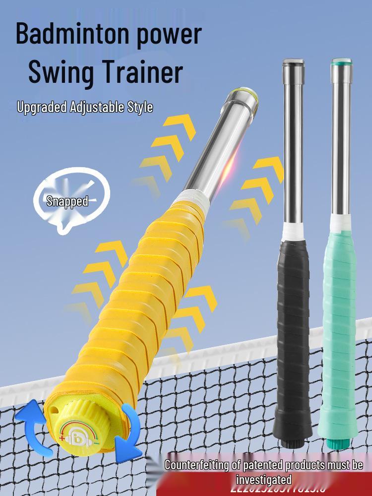 Adjustable Force Badminton Training Device with Precise Feedback and Efficient Swing