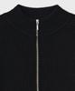 Bellie (W) Raglan Knit Zip-Up - Black