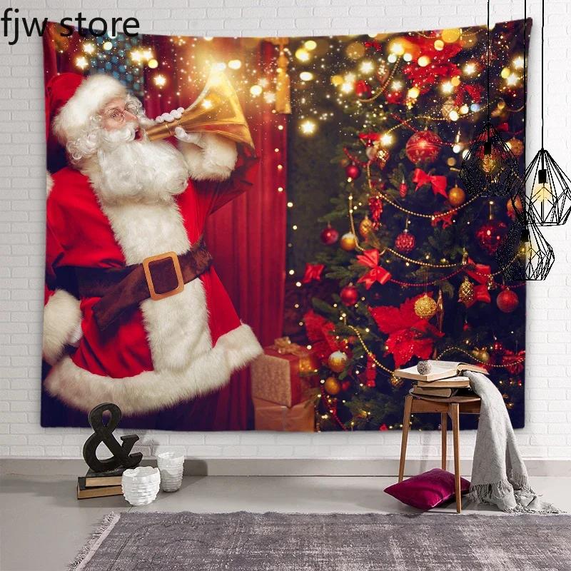Santa Claus Tapestry Christmas New Year Wall Art Decor  Dorm Room  Bedroom Living  Home    Gift