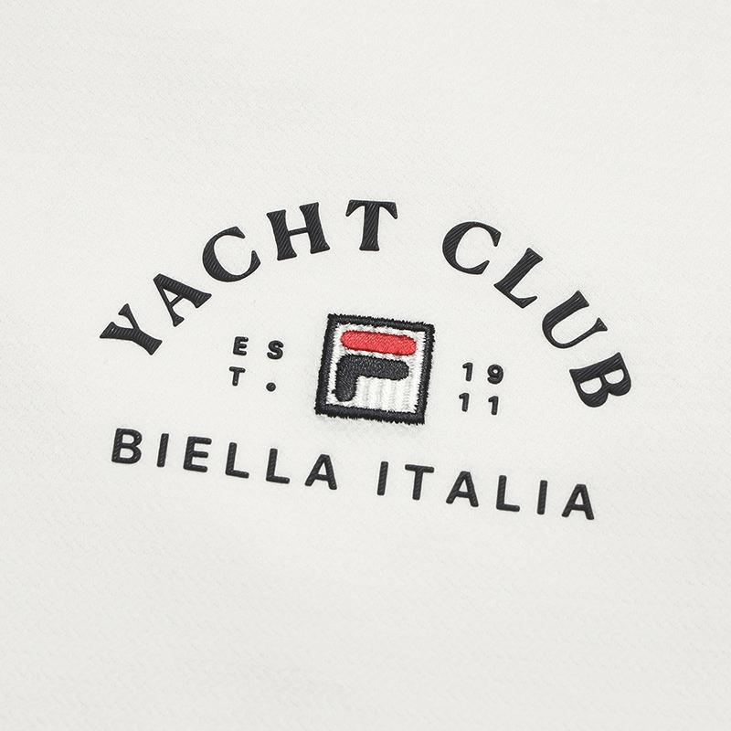 FILA Heritage Simple Classic Basic Casual Sports Versatile Comfortable Short Sleeve T-Shirt Men tops Cloud-White F11M628117FWT
