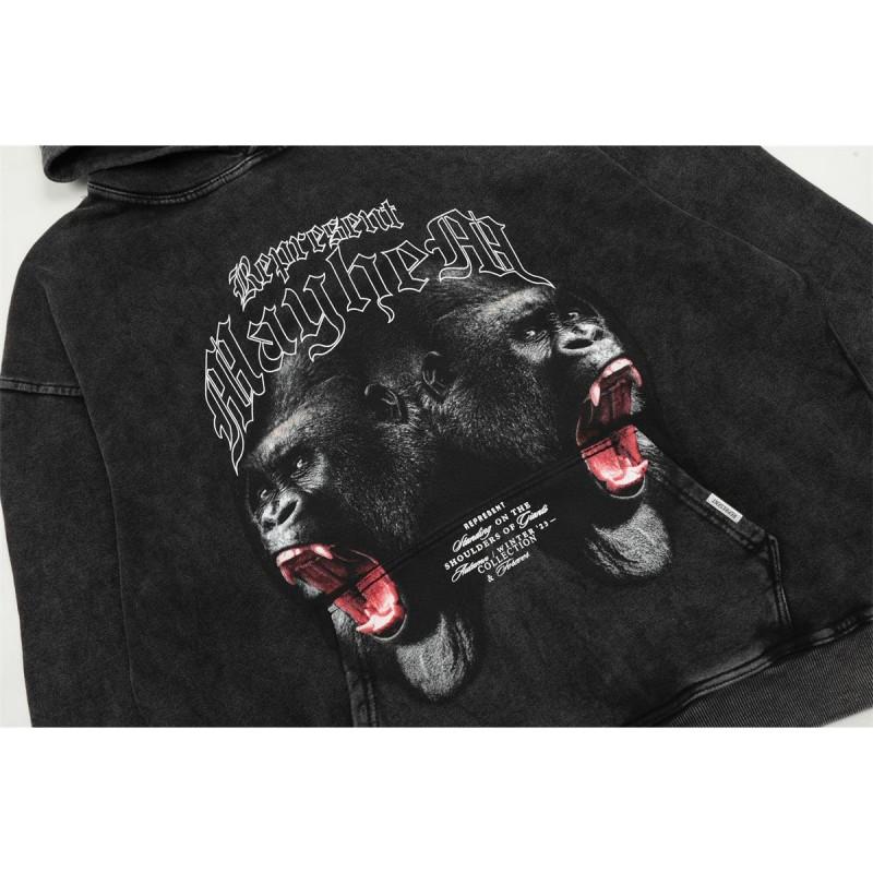 Mens Graphic Hoodie Loose Fit Casual Streetwear Sweatshirt