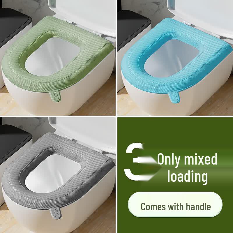 LIEI All-Season Waterproof Adhesive Toilet Seat Cushion