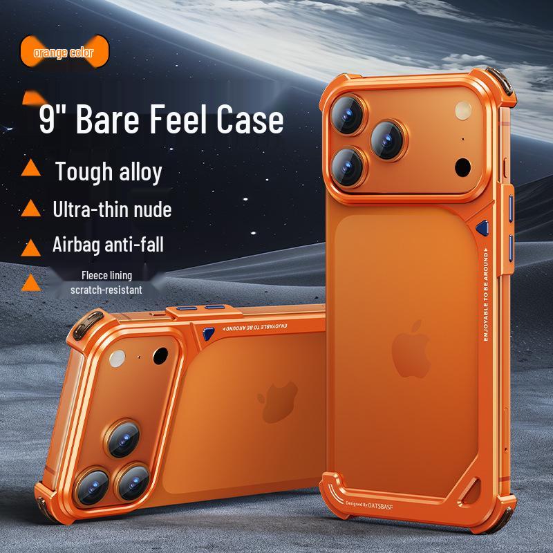 

9 Shells Metal Phone Case for iPhone 17 Pro Max with Lens Stand and Air Cushion Drop Protection iPhone 17 Pro