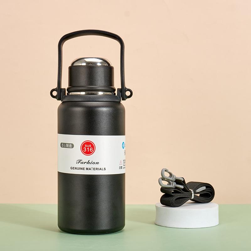 40oz Stainless Steel Double Wall Vacuum Tumbler Thermos Insulated Water Bottle for Tea Coffee - Keeps Cold And Hot Beverages Tra