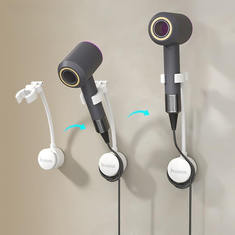 Hair Dryer Holder, Bathroom Suction Cup, Rotatable Hair Dryer Storage, Hair Dryer Rack