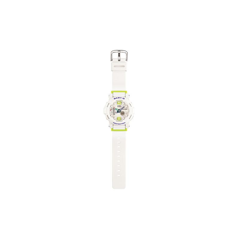 Casio BABY-G Ocean Style Fashion Trendy Vibrant Street Classic Pointer Dual Display Dial Sports Waterproof Quartz Movement Japanese and BGA-180-7B2