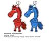 2Pcs Arm-Crossing Horse Keychain Acrylic Bag Charm Pendant Year of Horse 2026 Scratch-Resistant Key Ring Backpacks Accessories