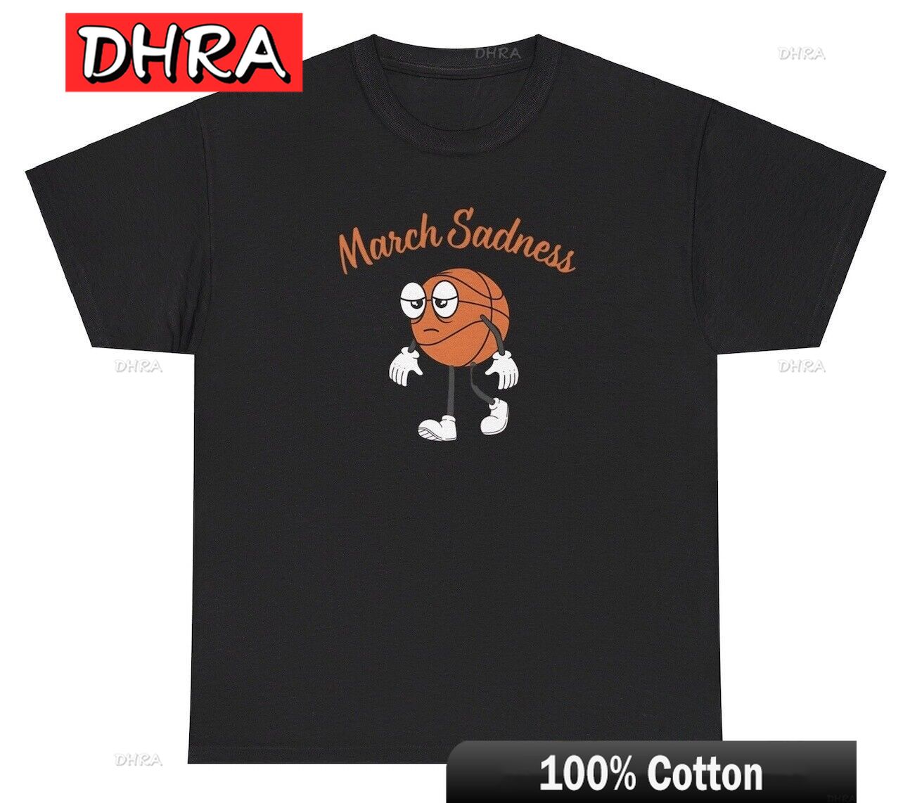 

March Sadness TShirt Funny Basketball TournaUnisext Parody Meme Cartoon Graphic Tee Urban Stylish Fresh Tshirts Edgy Vintage Cool 4XL
