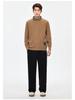 WOOG2005 Herren Pullover in Unifarbe, Fake-Zweiteiler mit Schichtkragen, Herbst/Winter 2025, Lockerer Freizeit-Strick