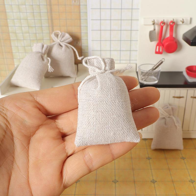 Miniature Kitchen Set: Rolling Pin, Flour Bag, Whisk, Eggs, Olive Oil for Dollhouse Scenes
