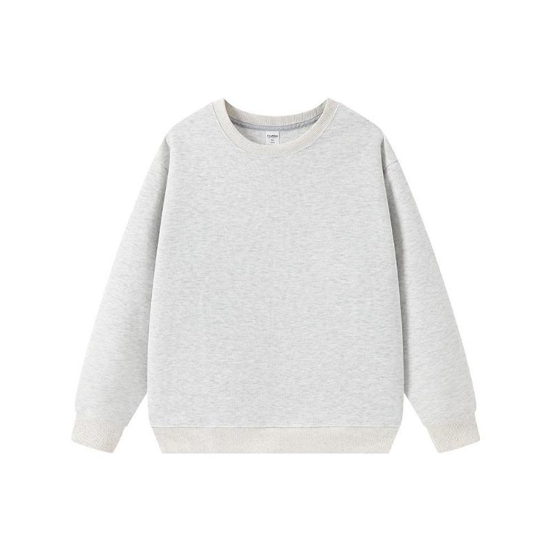 Modisches 330g Oversized Casual Herren American Streetwear Einfarbig Rundhals Sweatshirt - Herren Herbst Winter Basic Sweatshirt