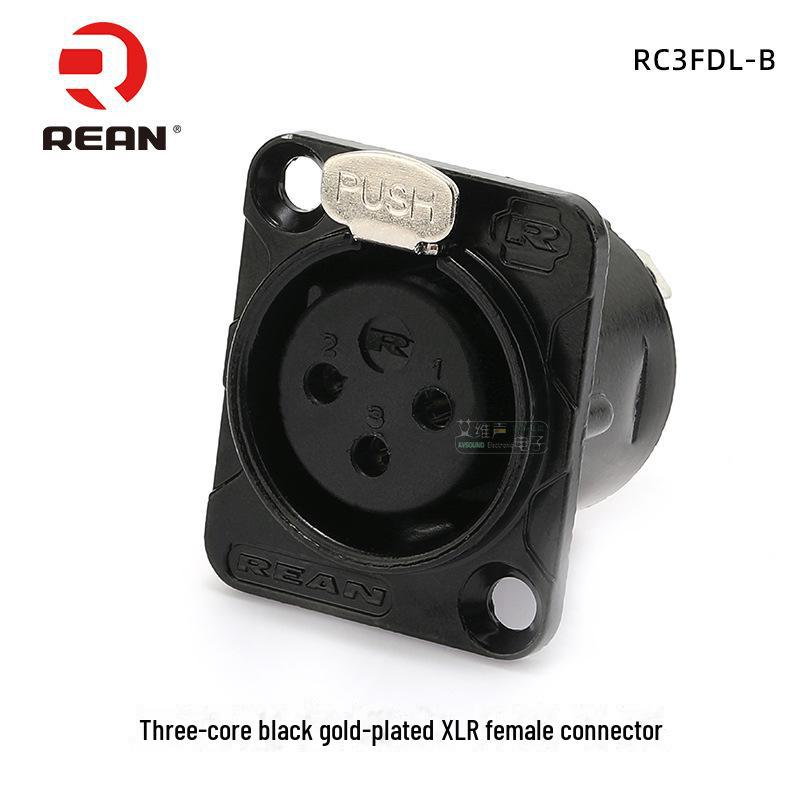 

Модуль разъема REAN Yongsheng 3-Core XLR YS145 Male & Female D-Type для стационарной установки RC3FDL-B female connector чёрный