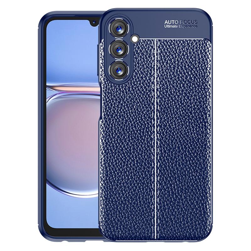 

For Samsung Galaxy A05s 4G Case Litchi Texture Flexible TPU Anti-scratch Phone Cover Blue