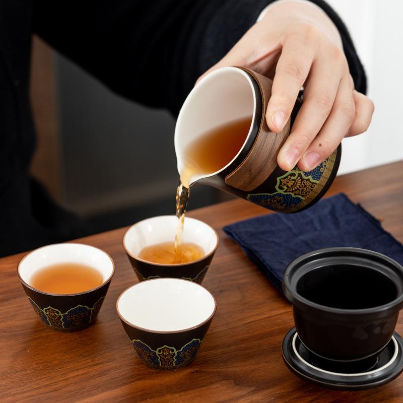 Travel Kung Fu Tea Set Guyun Portable Kuaike Cup Outdoor Camping Small Set Business Meeting Opening Ceremony